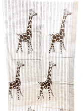 Large Block Printed Kantha Blanket - Giraffe Print