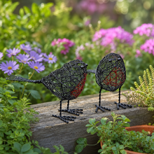Gossiping Robins Wire Birds - Set of 2