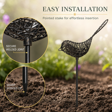 Wire Bird Garden Stake