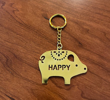 Happy Pig Keychain