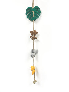 Handmade Jungle Animals Felt Wall Hanging / Mobile