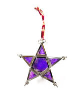 Glass Star Tea Light Ornaments - 5 Colors