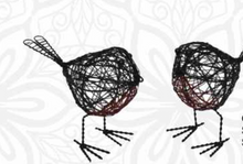 Gossiping Robins Wire Birds - Set of 2