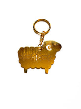 Gold Sheep Keychain