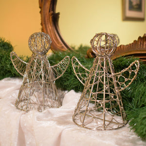 Wrapped Wire Angels (Set of 2)